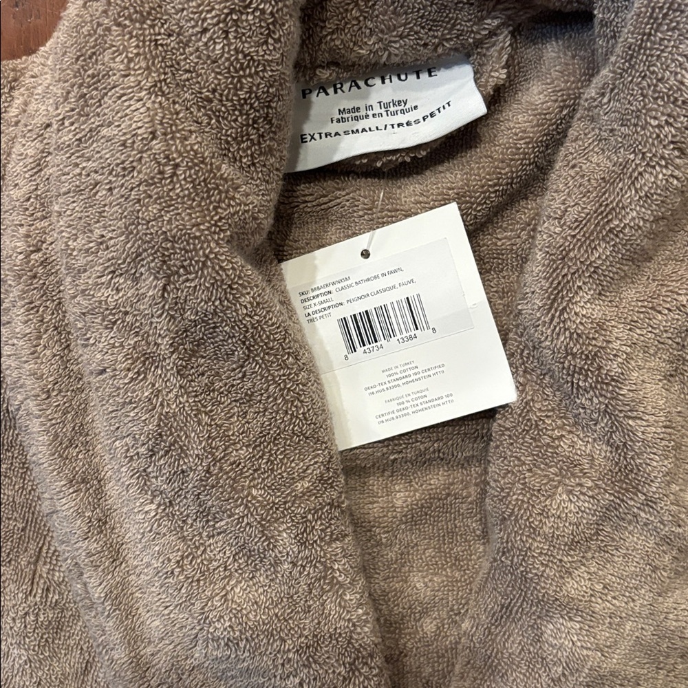 Parachute Classic Cotton Robe in Fawn - Picture 5 of 5